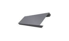 Ламель лицевая 100 забора жалюзи Texas Grand Line 0,45 PE RAL 7004 сигнальный серый