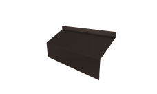 Ламель забора жалюзи Milan/Milan new стартовая/финишная для калиток и ворот 0,45 Drap-double TX RR 32 темно-коричневый