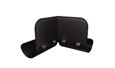 Ограничитель перелива угловой Grand Line PU матовый 125/90 RR 32