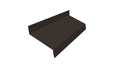 Отлив простой 50 0,45 Drap-double TX RR 32 темно-коричневый (2м)