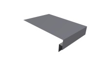 Планка околооконная сложная 300х50х18 (j-фаска) Grand Line 0,5 Satin с пленкой RAL 7004 сигнальный серый (3м)