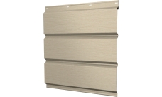 Софит металлический Классик v01 Grand Line без перфорации 0,45 Print Elite с пленкой Milky Wood TwinColor