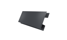 Планка H-образная стыковочная сложная Grand Line 0,45 Drap TwinColor RAL 7024 мокрый асфальт (2м)