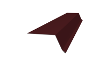 Планка капельник 100х55 0,45 PE-Double с пленкой RAL 3005 красное вино (2м)