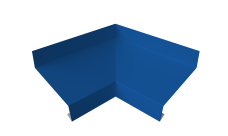 Угол отлива внутренний 50 Grand Line 0,45 PE с пленкой RAL 5005 сигнальный синий