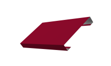 Ламель лицевая 125 забора жалюзи Техас Grand Line 0,45 PE RAL 3003 рубиново-красный