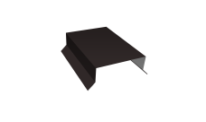 Парапетная крышка прямая 100мм Grand Line 0,5 PurPro Matt 275 RAL 9005 черный (2,5м)