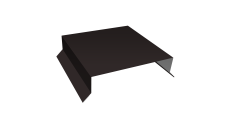 Парапетная крышка прямая 150мм 0,45 Drap TX RAL 9005 черный (2м)