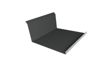 Планка примыкания нижняя 20х122х260х15 Grand Line 0,45 Drap TR RAL 7016 антрацитово-серый (2м)