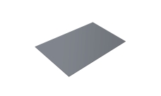 Плоский лист Grand Line 0,45 PE с пленкой RAL 9006 бело-алюминиевый