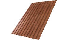 Профнастил С8A в01 Grand Line 0,45 Принт Премиум Рябина насыщенная Фреш TwinColor