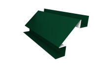 Угол внутренний сложный 75мм 0,45 PE с пленкой RAL 6005 зеленый мох (2м)