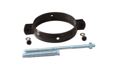 Хомут трубы на кирпич GL PU 100 мм RR 32 темно-коричневый