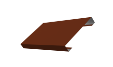 Ламель лицевая 125 забора жалюзи Texas Grand Line 0,5 Satin RAL 3009 оксидно-красный