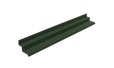 Планка примыкания к вертикальной стене для композитной черепицы Luxard абсент (1,25м)