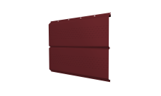 Софит ЭкоБрус new Grand Line c перфорацией 0,45 PE с пленкой RAL 3005 красное вино