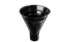 Воронка водосборная большая GL PU 250/90 мм RAL 9005 черный