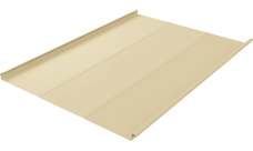 Фальц двойной стоячий Line Grand Line 0,45 Drap ТХ с пленкой на замках RAL 1015 светлая слоновая кость