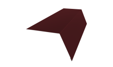 Планка карнизная широкая 100х85 0,5 Satin с пленкой RAL 3005 красное вино (2м)