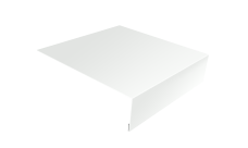 Планка лобовая/околооконная простая 190х50 Grand Line 0,45 Drap ТХ RAL 9003 сигнальный белый (3м)