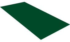 Плоский лист Grand Line 0,5 Satin Matt TX RAL 6005 зеленый мох