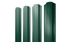 Штакетник Прямоугольный фигурный 0,45 PE RAL 6005 зеленый мох