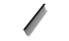 Декоративная накладка на столб универсальная 62х55 для забора жалюзи 0,5 Drap TX RAL 9005 черный (1,8м)