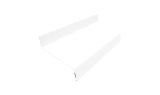 Отлив простой 50 0,45 Drap с пленкой RAL 9003 сигнальный белый (2м)