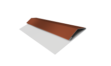 Планка стартово-финишная Экобрус, Экобрус новый Grand Line 0,5 Сатин с пленкой RAL 8004 терракота (2м)