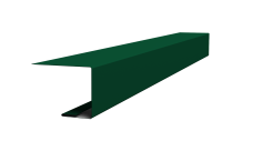 Планка завершающая фальц Grand Line 0,45 Drap TX RAL 6005 зеленый мох (2м)