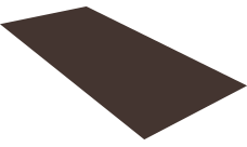 Плоский лист Grand Line 0,5 Drap TX RR 32 темно-коричневый