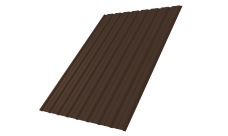 Профнастил С10B Grand Line 0,4 PE-Matt-Double RAL 8017 шоколад