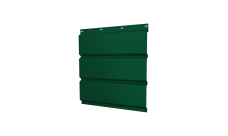 Софит металлический Grand Line центральная перфорация 0,45 PE-Double с пленкой RAL 6005 зеленый мох