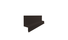 Отлив верхний фальц 0,45 Drap TR RR 32 темно-коричневый (3м)