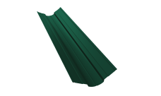 Планка ендовы верхней фигурной 70x70 0,45 Drap RAL 6005 зеленый мох (2м)