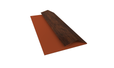 Планка финишная Блок-Хаус new Grand Line 0,45 Print Premium Cherry Wood Dark FTC (2м)