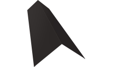 Планка конька плоского 145х145 Grand Line 0,45 Drap ТХ двухсторонний RR 32 темно-коричневый (2м)