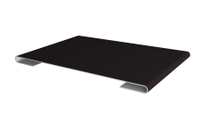 Планка стыковочная 0,45 Drap ST RAL 9005 черный (2м)