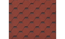 Черепица гибкая RoofShield Классик Стандарт красный с оттенением