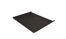 Фальц двойной стоячий Grand Line 0,45 Drap ТХ с пленкой на замках RR 32 темно-коричневый