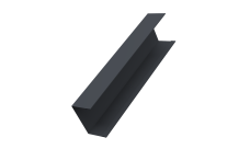 Крышка для забора жалюзи Milan,Tokyo Grand Line 0,45 PE-Double RAL 7024 мокрый асфальт (2м)