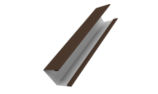 Крышка жалюзи Milan Slim 0,7 PE RAL 8017 шоколад (2м)