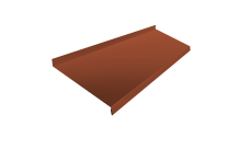 Отлив простой 250 Grand Line 0,45 Drap RAL 8004 терракота (2м)