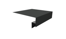 Планка околооконная сложная Блок-Хаус новый 250х50х27 Grand Line 0,45 ПЭ с пленкой RAL 7016 антрацитово-серый (3м)