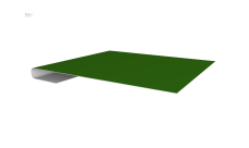 Планка завершающая Grand Line 0,45 PE с пленкой RAL 6002 лиственно-зеленый (2м)