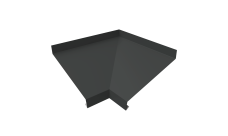 Угол отлива внутренний 100 Grand Line 0,45 Drap ТХ с пленкой RAL 7016 антрацитово-серый