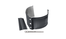 Хомут трубы металлический на камень Grand Line ПВХ графит (RAL 7024)