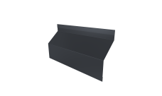 Ламель забора жалюзи Milan Slim стартовая/финишная для калиток и ворот Grand Line 0,5 PE RAL 7024 мокрый асфальт