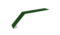 Планка карнизная для мягкой кровли 100х60 0,45 PE с пленкой RAL 6002 лиственно-зеленый (2м)