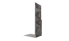 Планка приемная оконная Grand Line 0,45 Принт Элит Камень TwinColor (2м)